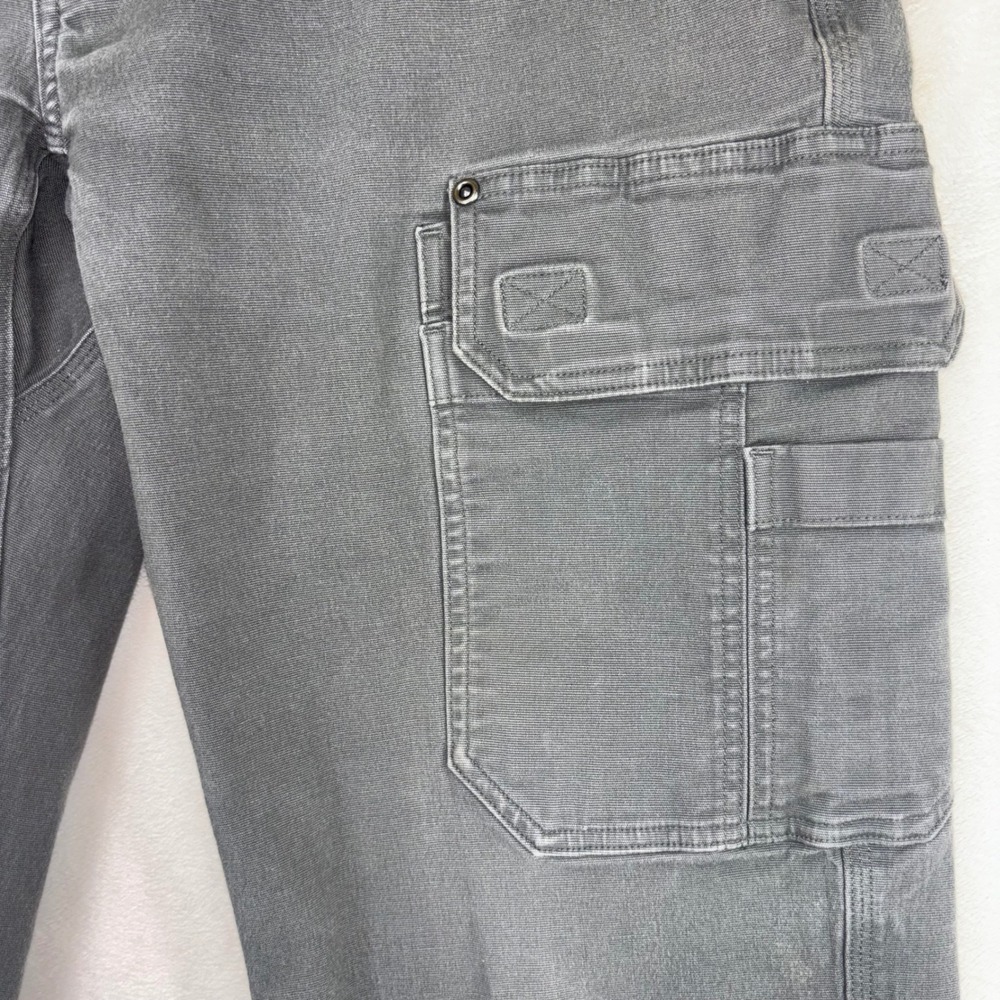 DULUTH TRADING CO Flex Fire Hose Pants Mens Cargo Work Pants Grey Utility 36X32 - Picture 10 of 16